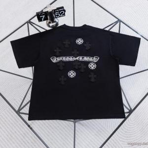 欧米韓流/雑誌  夏大人気のアイテム 人気商品は即品切れ半袖TシャツCHROME HEARTSコピー 品 ブランド